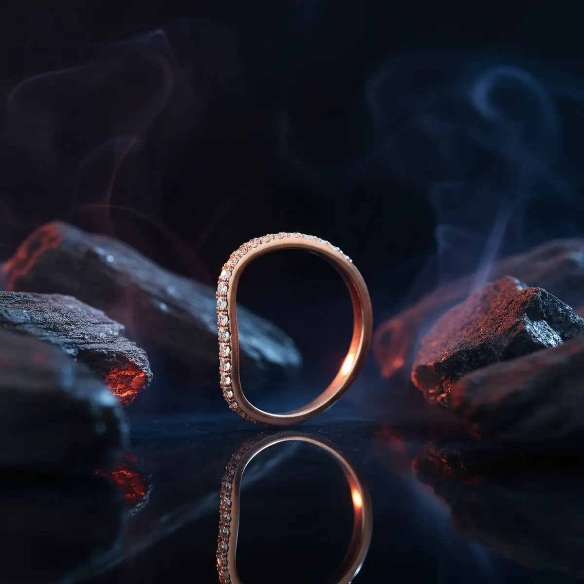 The Crescent Line: A clean, modern bypass setting where the ends overlap gracefully.